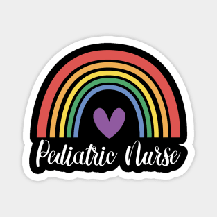 Pediatric Nurse Rainbow Magnet