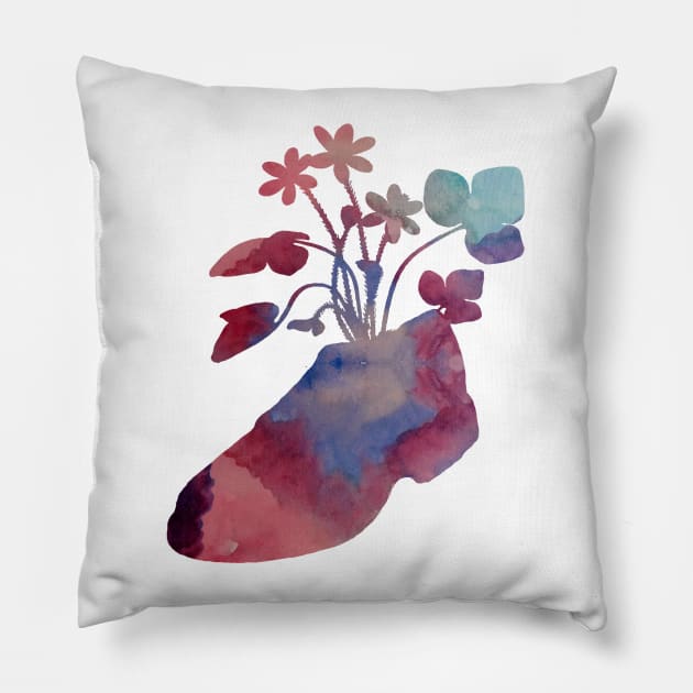 Shoeflowers Pillow by BittenByErmines