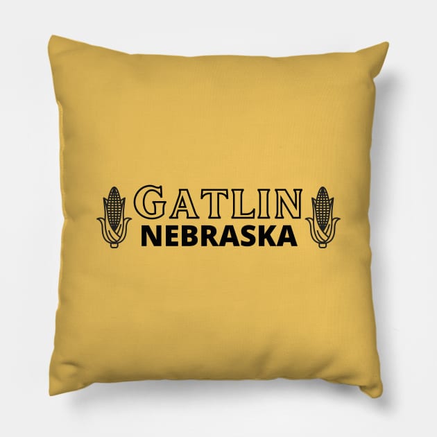 Gatlin, Nebraska Pillow by Asanisimasa