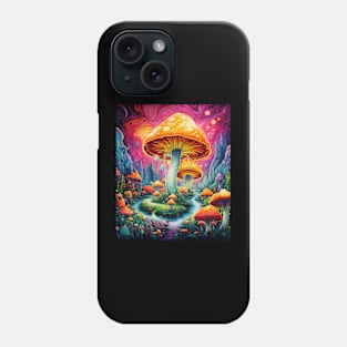 Psychedelic Mushroom Hippy Colorful Art Phone Case