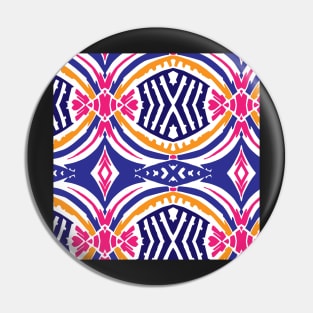 Tropical Tribal Palm Colour Pin