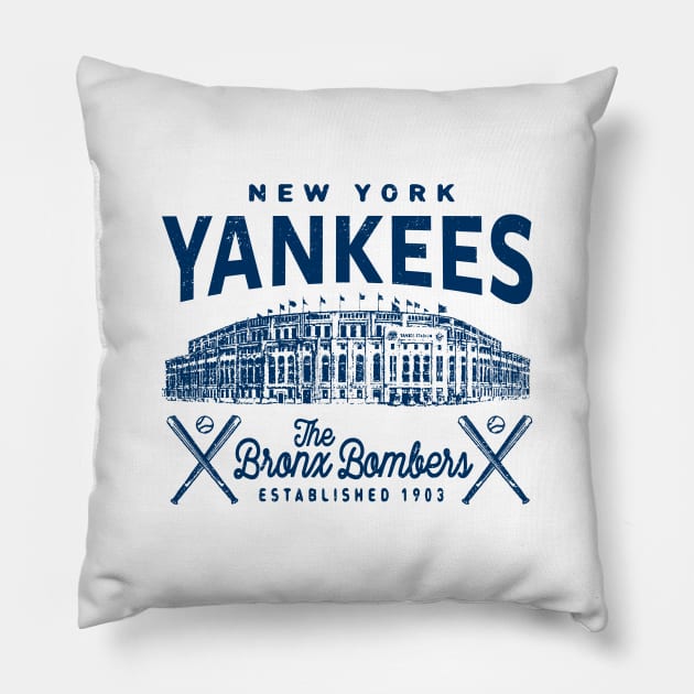 Yankees Stadium 1 by Buck Tee Pillow by Buck Tee