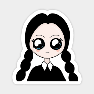 Kawaii Wednesday Addams Magnet