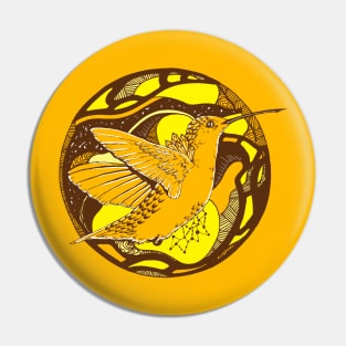 Sorange Circle of The Hummingbird Pin