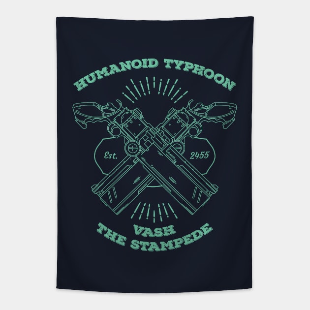 Humanoid Typhoon Tapestry by Plan8