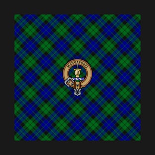 Clan MacKay Crest over Tartan T-Shirt