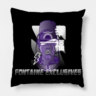 Fontaine Exclusive Dark Neon Logo #18 Pillow