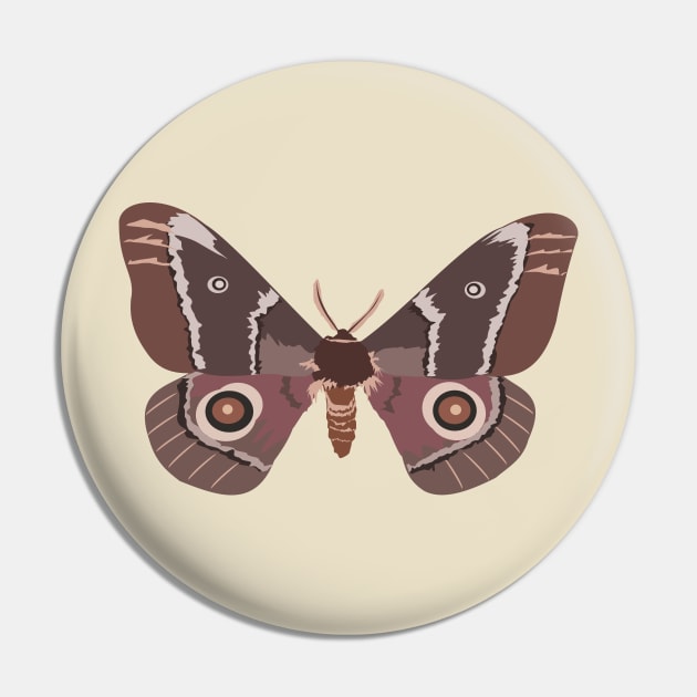 Emperor Moth Pin by stargatedalek