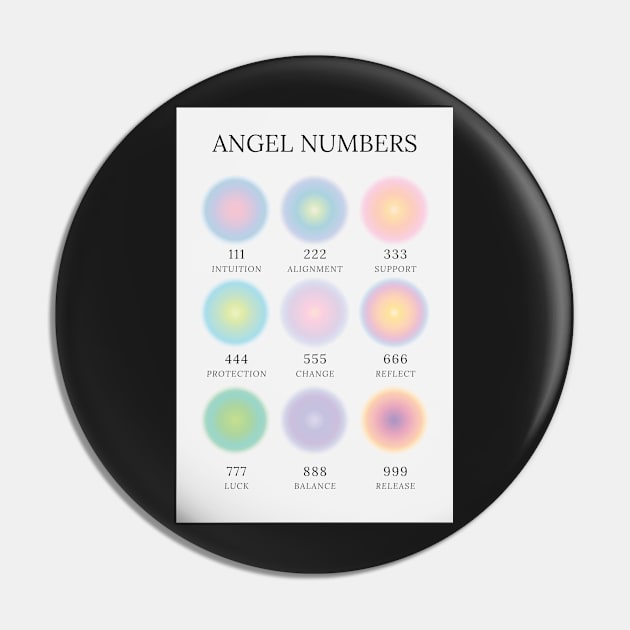 Angel Numbers Chart Aura Aesthetic Pin by mystikwhale