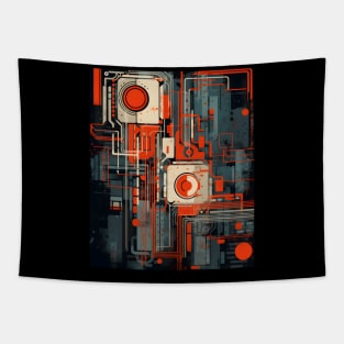 Streatwear cyber pattern Tapestry