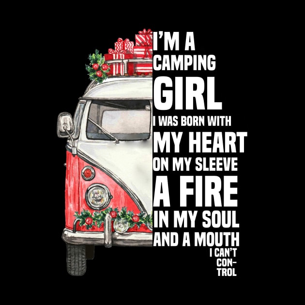 Camping Girl Mouth by TeeSky