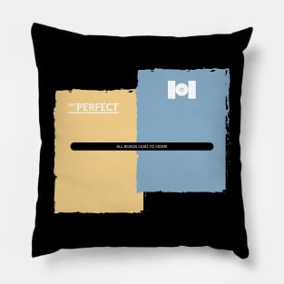 Vector Not Perfect typography t-shirt design Pillow