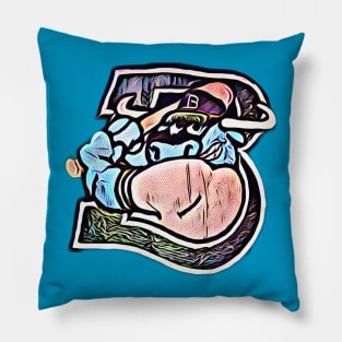 Bangor Blue Ox Baseball Pillow