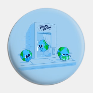 Earth Photo Booth Pin