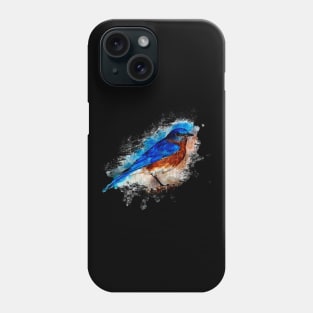 Bird tit in the abstract Phone Case