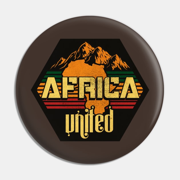 Africa United Rasta Pin by CTShirts