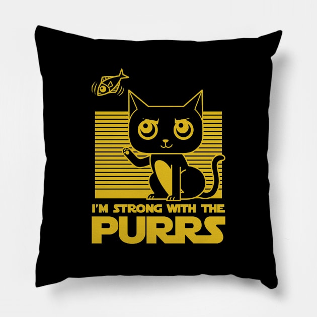 Cute Kawaii Funny Cat Funny Quote Meme Gift For Cat Lovers Pillow by BoggsNicolas