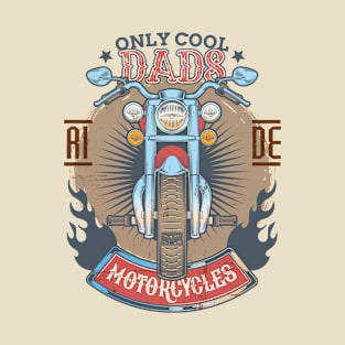 GRUNGE COOL DADS MOTORCYCLES BIKER DAD FATHER'S DAY T-Shirt
