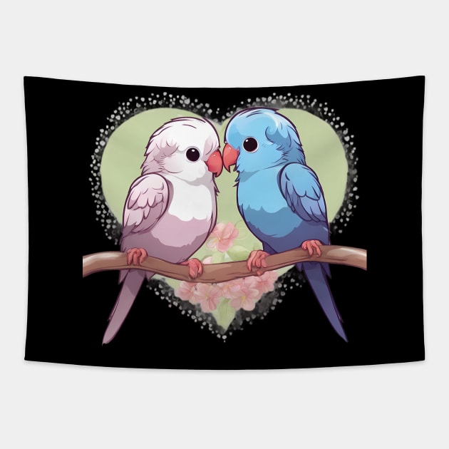 Talking Bird Tapestry by animegirlnft