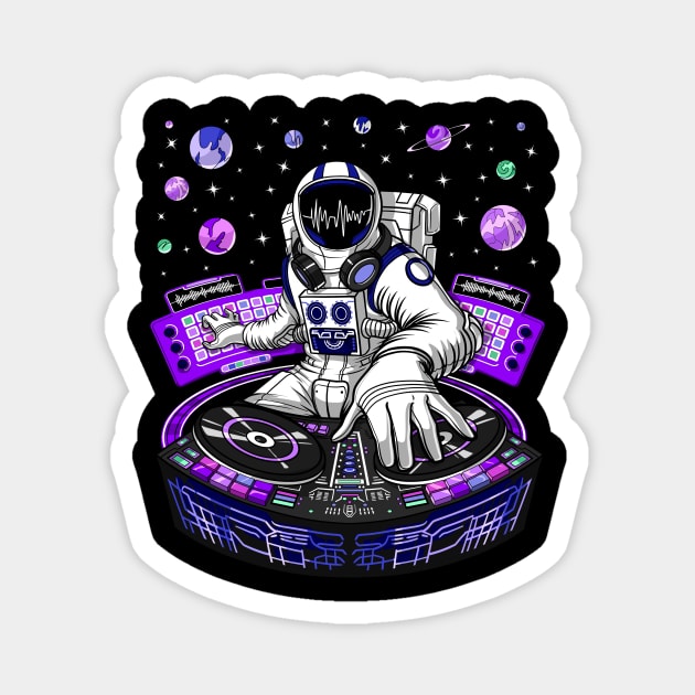 DJ Astronaut Magnet by underheaven