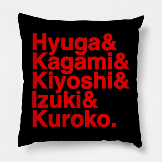 Seirin High Basketball Jetset Pillow by huckblade