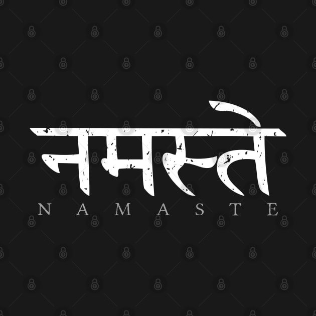 Namaste (Sanskrit written in Devanagari) by Elvdant