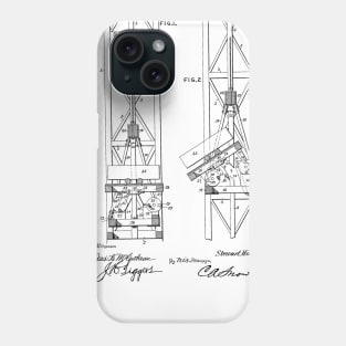 Mine Elevator Vintage Patent Hand Drawing Phone Case