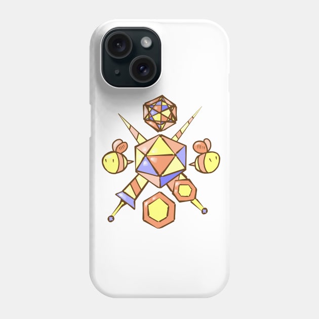 d20 Coat of Arms - Honeycomb Phone Case by JonGrin