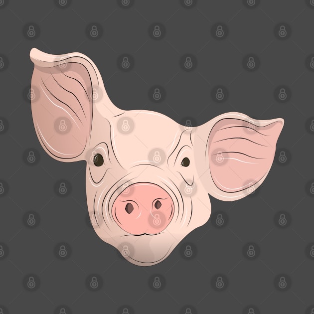 cute pig face by dwalikur