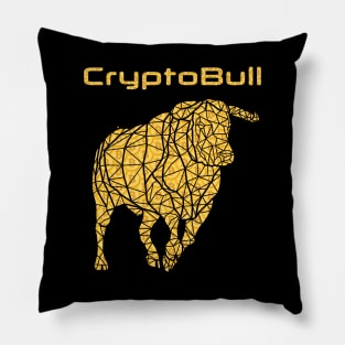 The Golden Bull: A Crypto Symbol of Prosperity Pillow