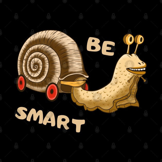 Be Smart, Cute clever Snail by micho2591