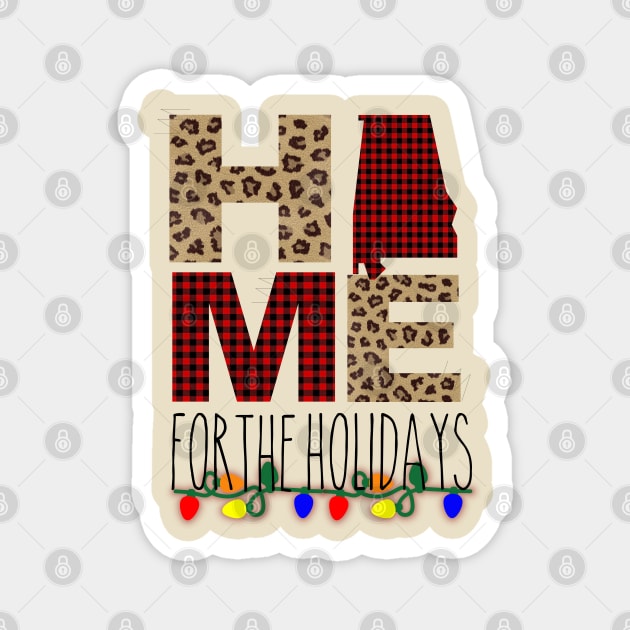 home for the holidays Magnet by theplaidplatypusco