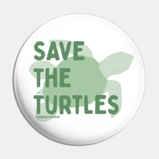 Save the Turtles © GraphicLoveShop Pin