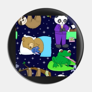 Bedtime Animals Print Pin