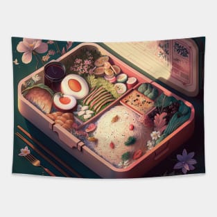 Japanese Bento Box art Tapestry