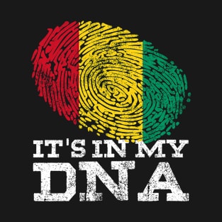 It's In My DNA Guinean Gifts Proud Afro Guinea-Conakry Flag T-Shirt