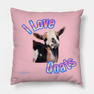 I Love Goats Pillow