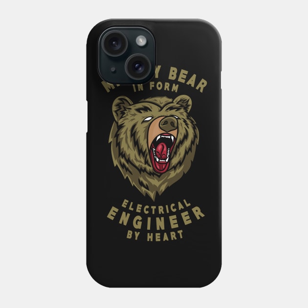 Mighty Bear Electrical Engineer Gift Phone Case by jeric020290