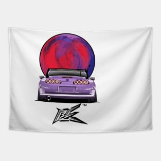 toyota supra a80 lowered purple Tapestry