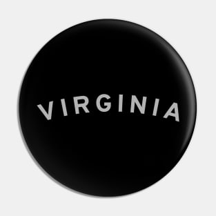 Virginia Typography Pin