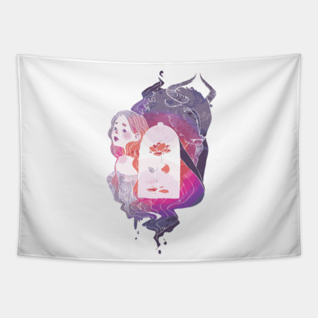 Beauty And The Beast Fairy Tale Tapestry Teepublic