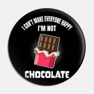 Funny Chocolate Lover Foodie Quote Humor Pin