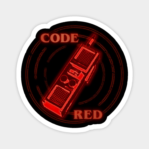 Code Red Walkie Talkie 80s Retro Magnet by Electrovista