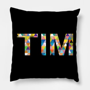 Tim, name, typography Pillow