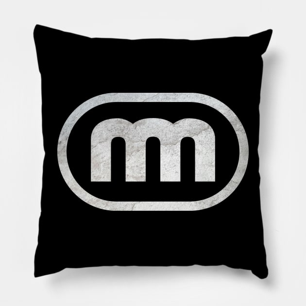 Vintage Rock Mammoth Pillow by Protoo