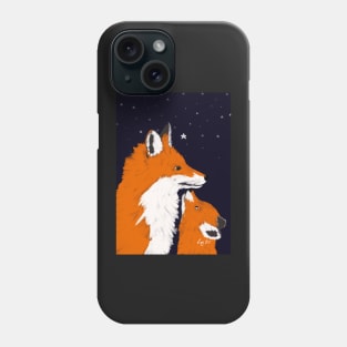 Star gazing foxes Phone Case