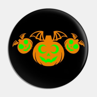 Vampire Pumpkin Flock Pin