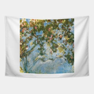 Les Roses by Claude Monet Tapestry