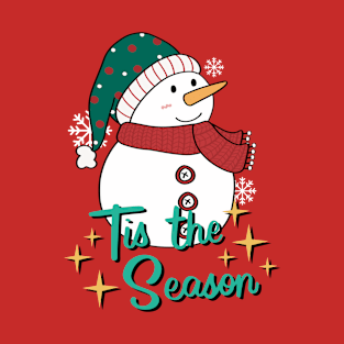 Cute Snowman waiting for Christmas T-Shirt