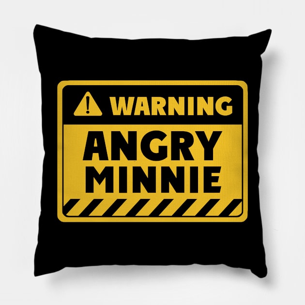 Angry Minnie Pillow by EriEri